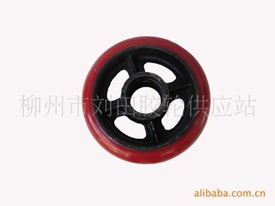【专业销售 6寸聚氨酯压力万向轮 结实耐用 大量批发 量大更优】价格,厂家,图片,脚轮、万向轮,柳州市刘田胶轮供应站-