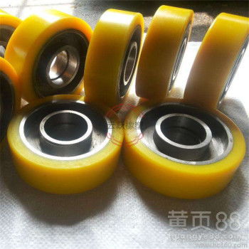 【聚氨酯包胶轮耐磨铝芯挂胶包胶型号全传送挂胶轮包胶轮翻新】-