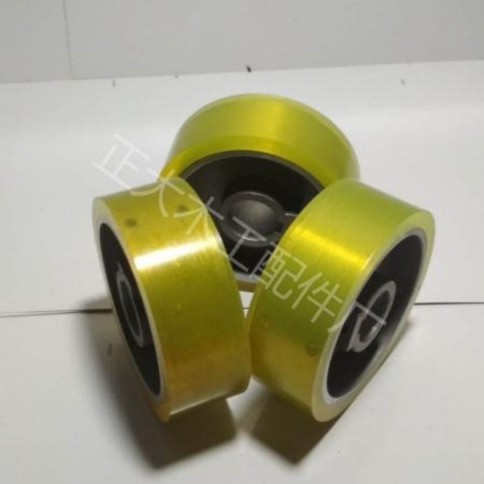 四面刨胶轮同步轮聚氨酯压轮光面轮橡胶轮pu耐磨轮木工机械配件